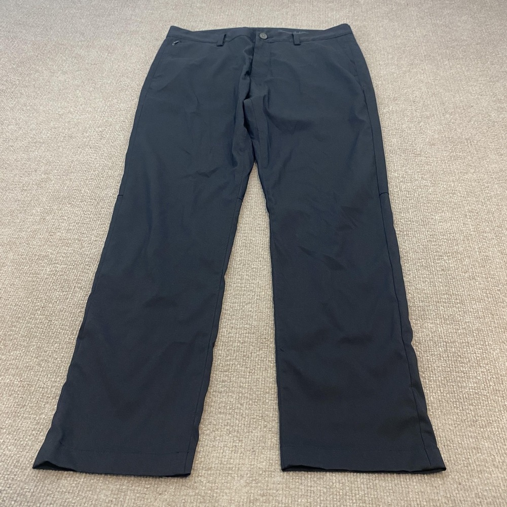Tommy Bahama‎ Pants Mens 33x30 Black Microfiber Stretch Chino Casual Travel Golf